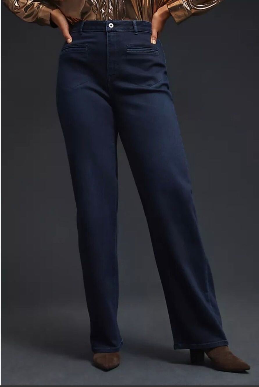 Anthropology Pilcro Mid-Rise Slim Puddle Bootcut Jeans Size 22W
